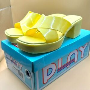 Jeffery Campbell bubblegum sandals size 6